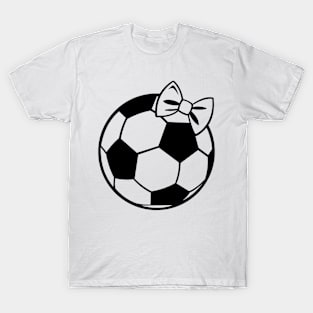 Soccer Ball With Bow T-Shirt